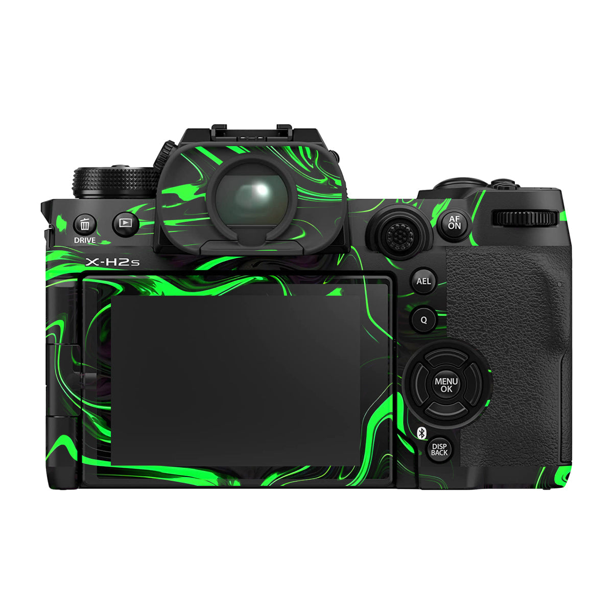 Green Liquid Pattern Fujifilm X-H2 Camera Skin