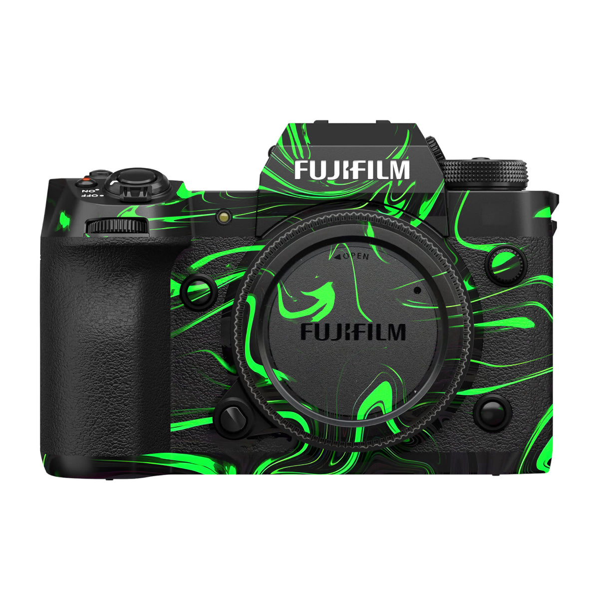Green Liquid Pattern Fujifilm X-H2 Camera Skin