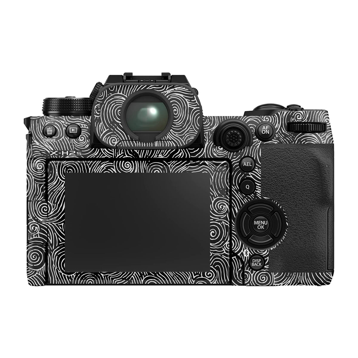White Spirals Fujifilm X-H2 Camera Skin