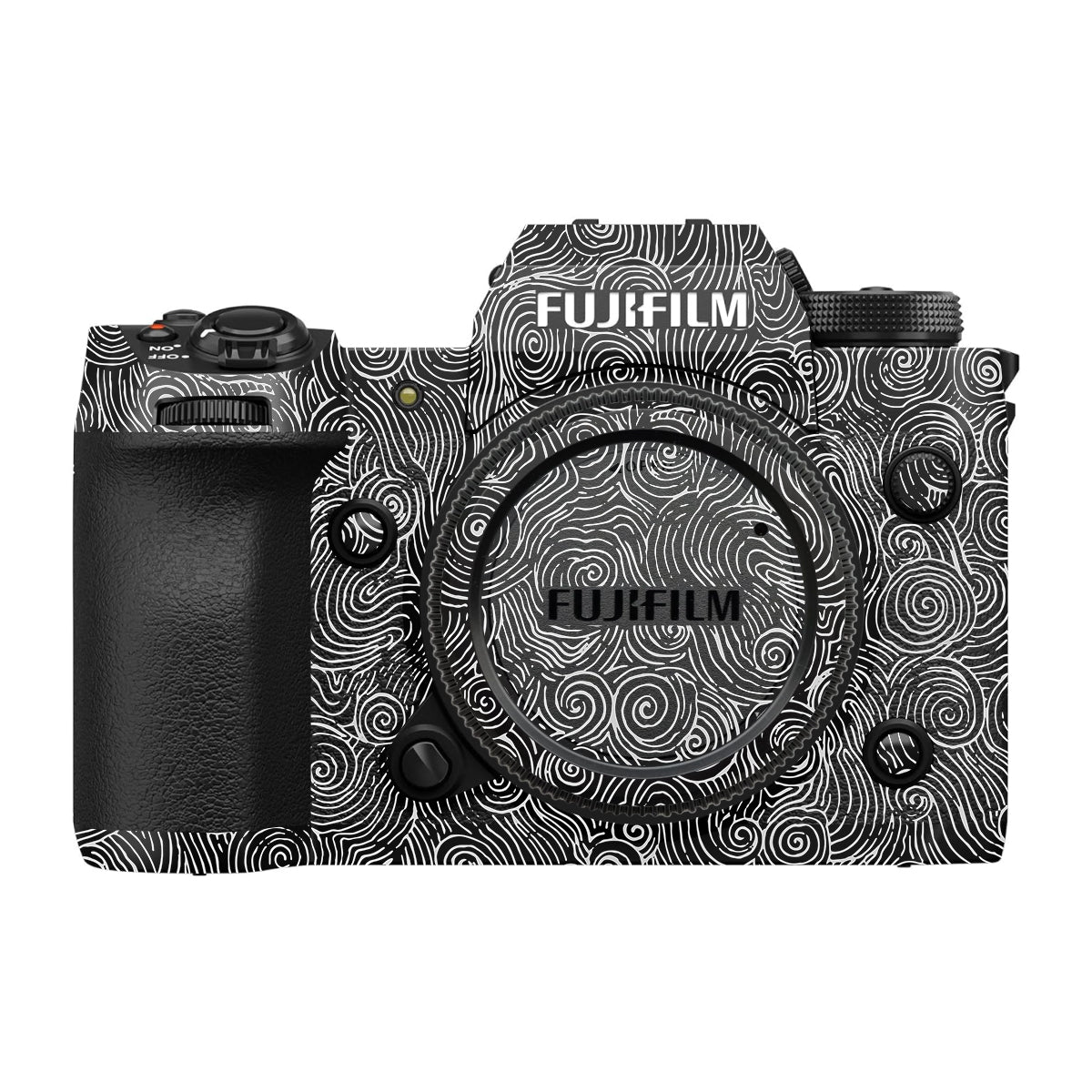 White Spirals Fujifilm X-H2 Camera Skin