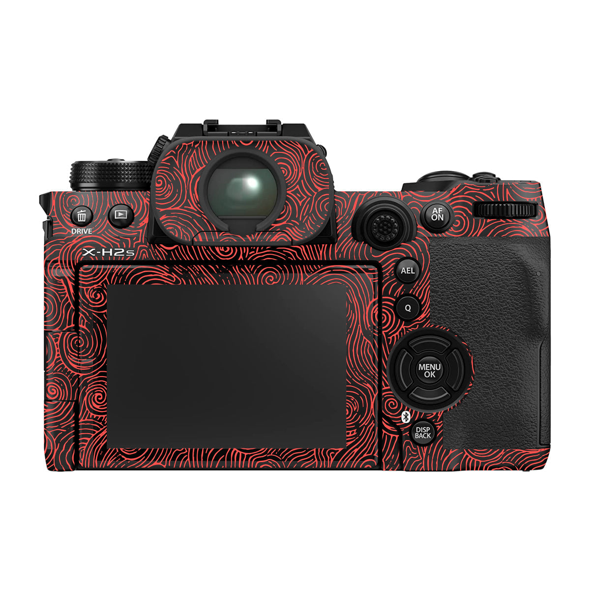Red Spirals Fujifilm X-H2 Camera Skin