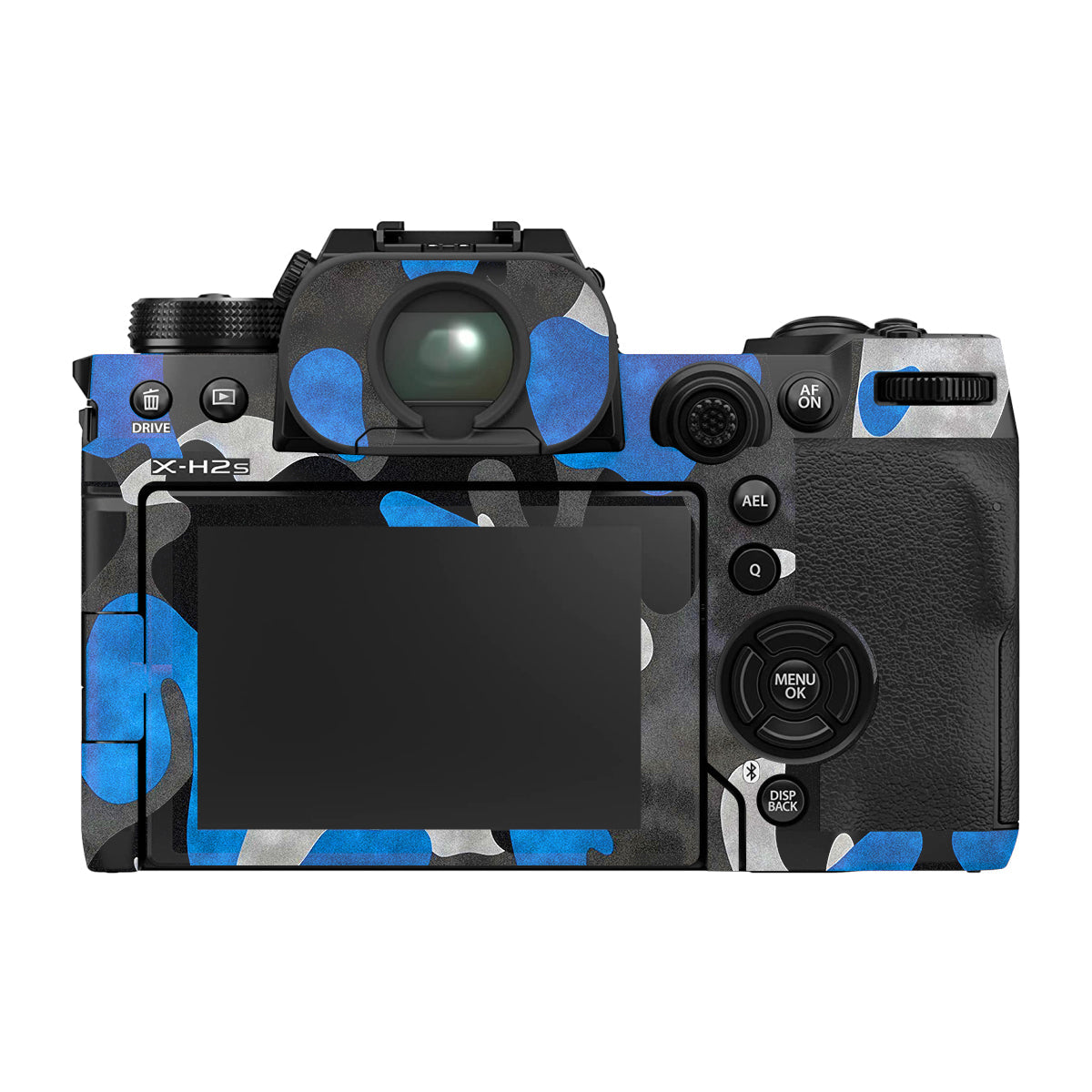 Blue Grey Camo Fujifilm X-H2 Camera Skin