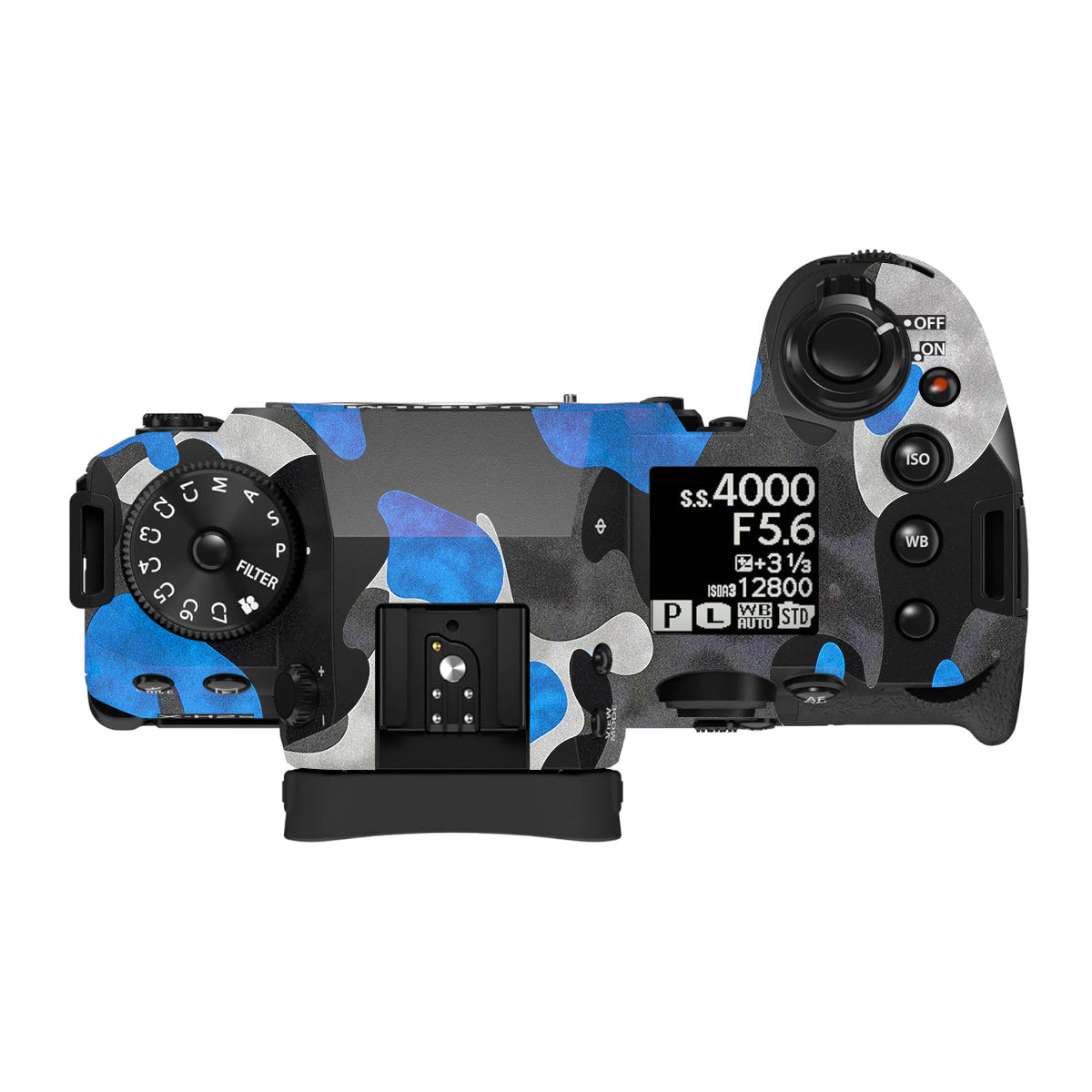 Blue Grey Camo Fujifilm X-H2 Camera Skin
