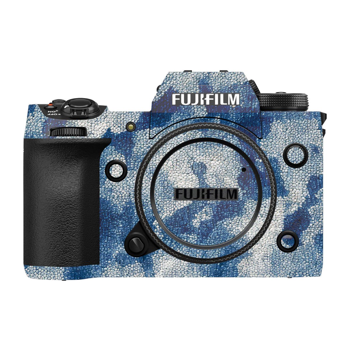 Blue Watercolor Fabric Fujifilm X-H2 Camera Skin