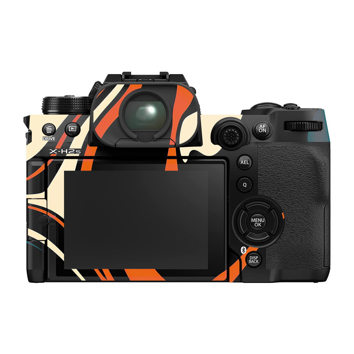 Mid-Century Abstract Swirl Fujifilm X-H2 Camera Skin