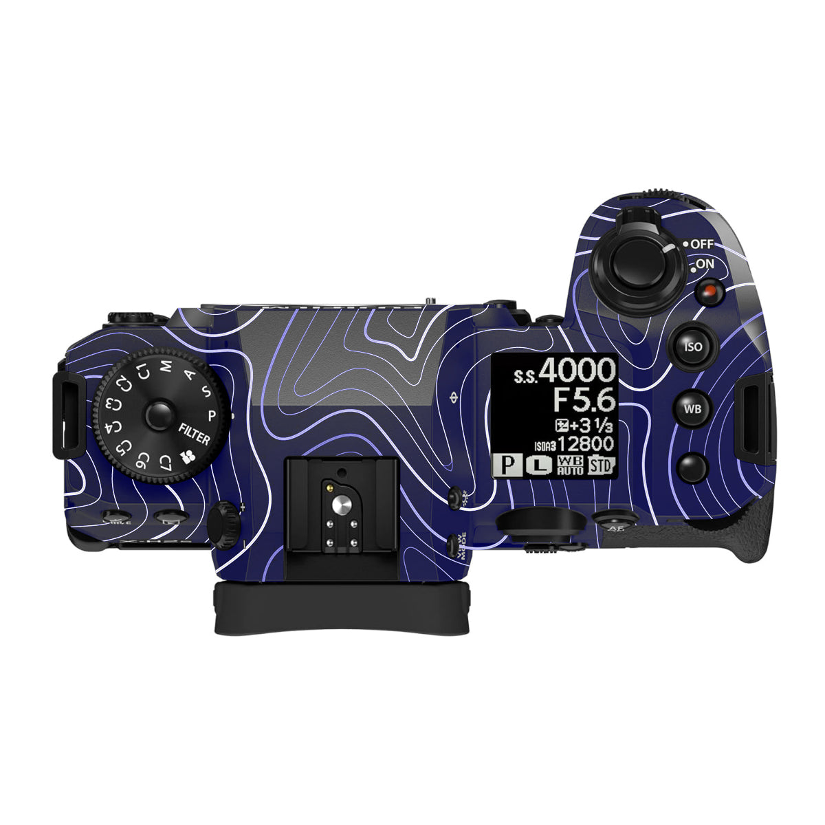 Deep Blue Contour Fujifilm X-H2S Camera Skin