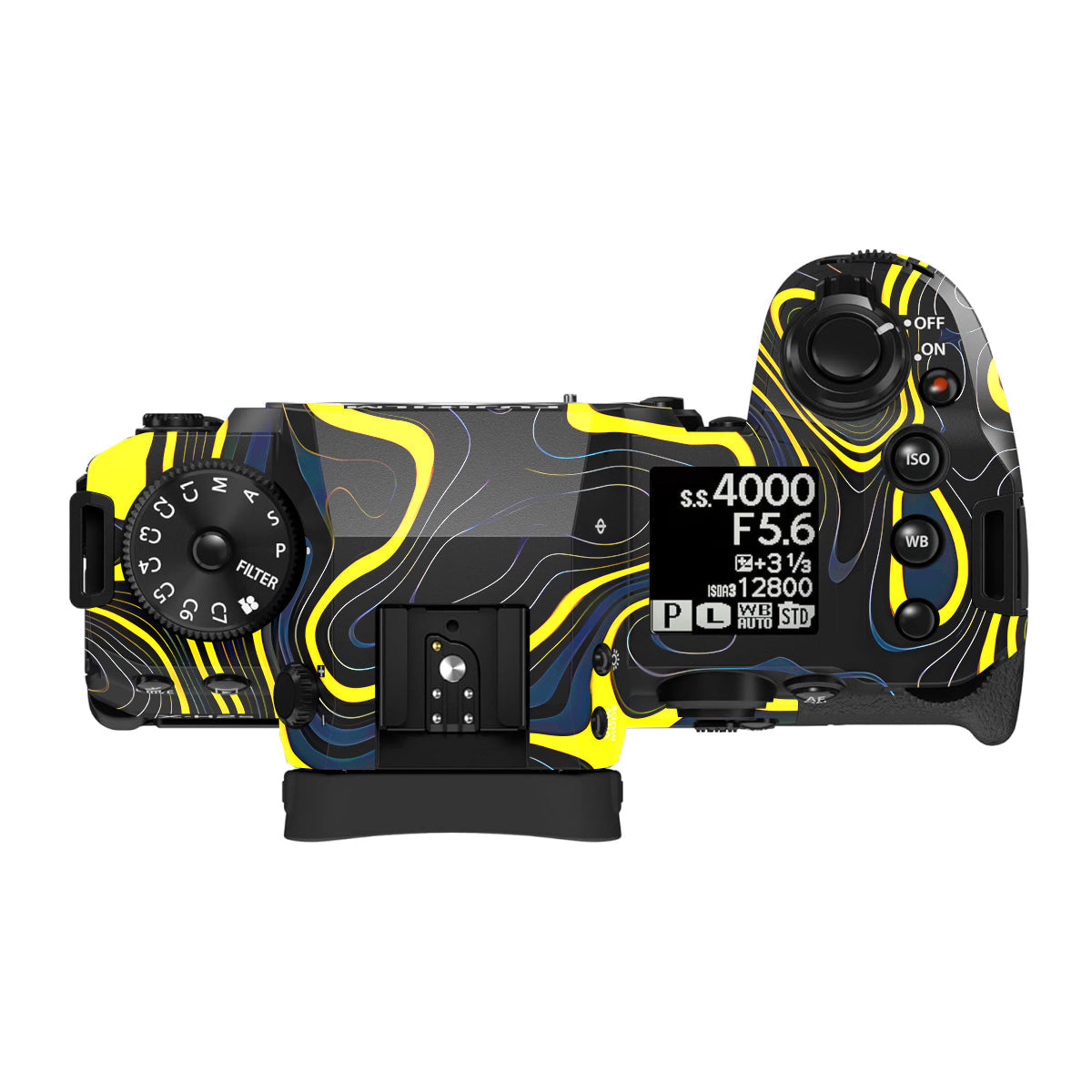 Neon Lava Contours Fujifilm X-H2S Camera Skin