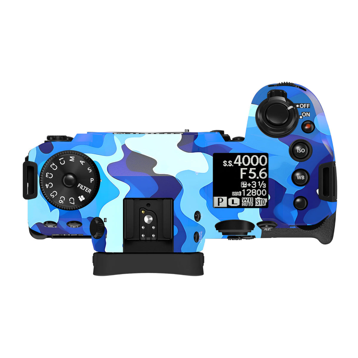 Arctic Blue Camo Pattern Fujifilm X-H2S Camera Skin