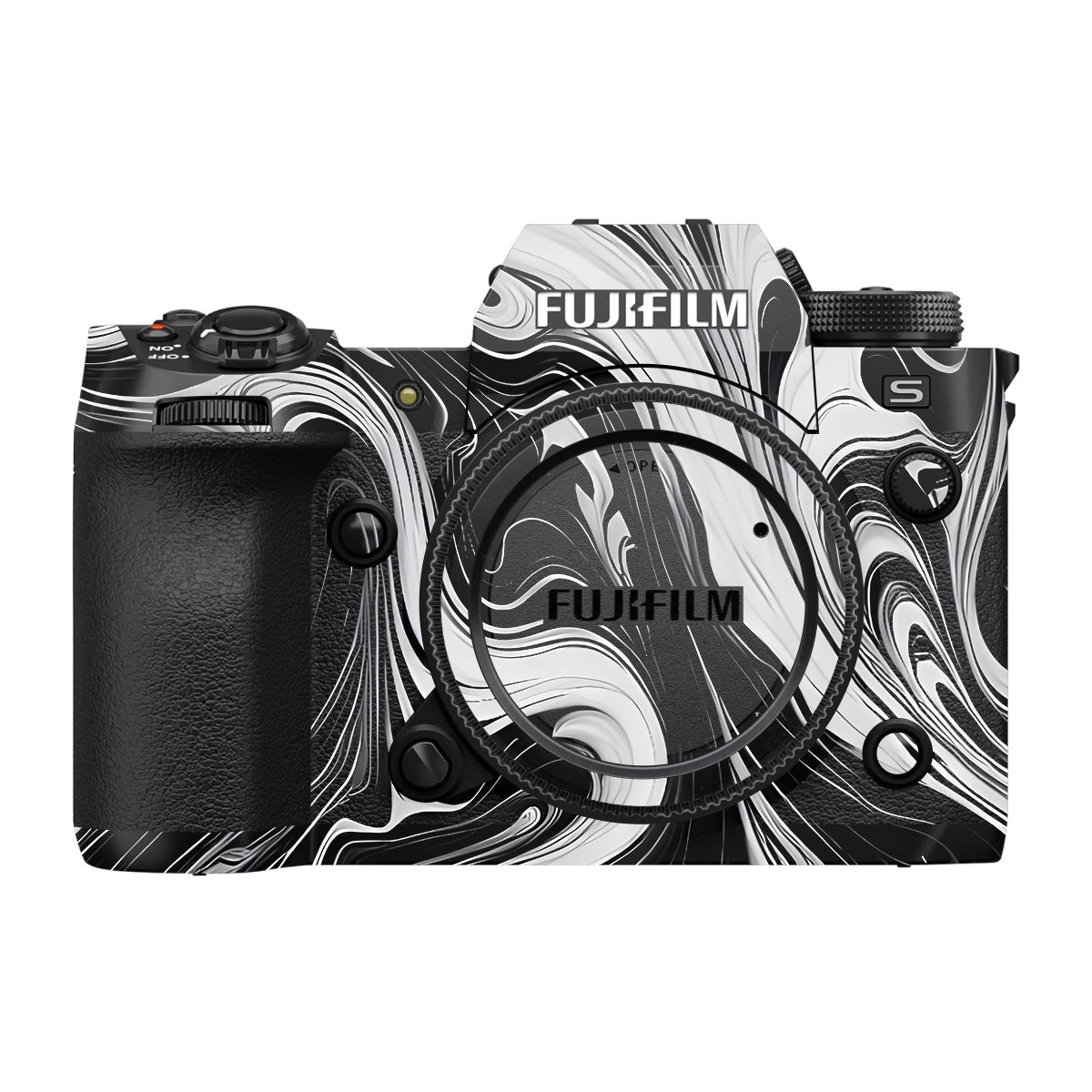 Black and White Marble Fujifilm X-H2S Camera Skin