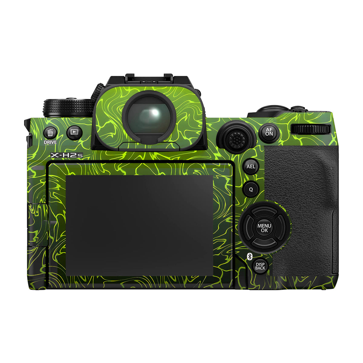 Lime Yellow to Black Gradient Fujifilm X-H2S Camera Skin