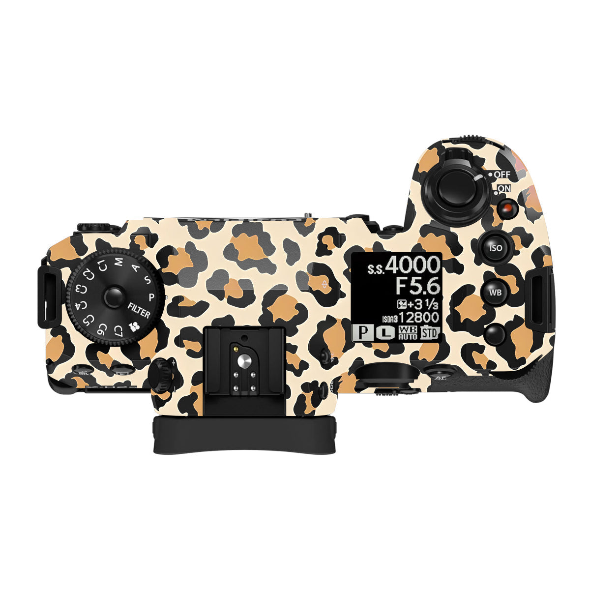 Sandy Leopard Spots Fujifilm X-H2S Camera Skin