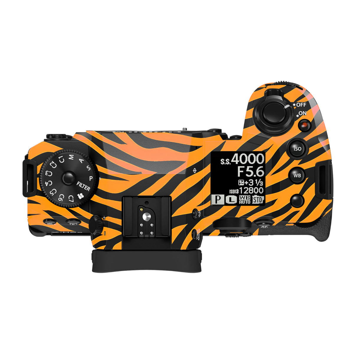 Zebra Gold Pattern Fujifilm X-H2S Camera Skin