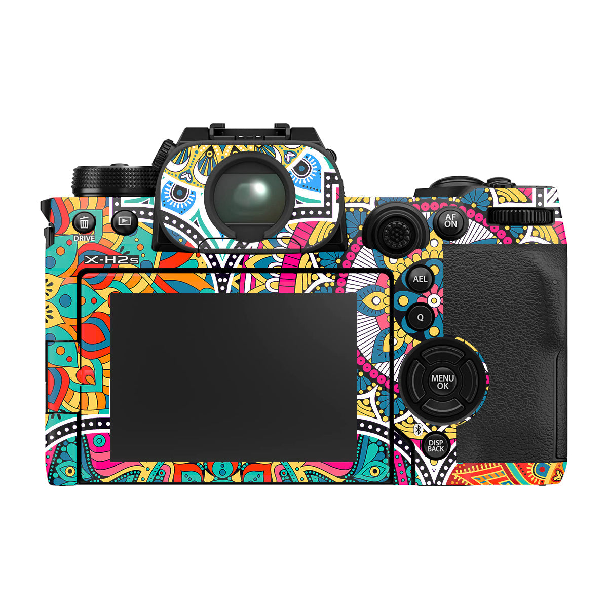Boho Mandala Tile Pattern Fujifilm X-H2S Camera Skin