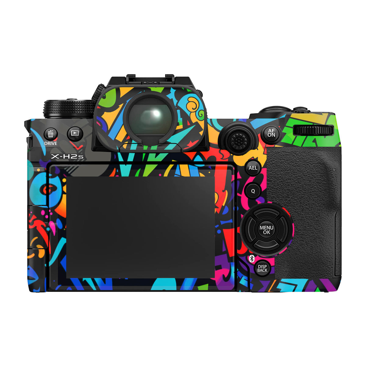 Colorful Urban Street Art Lettering Fujifilm X-H2S Camera Skin