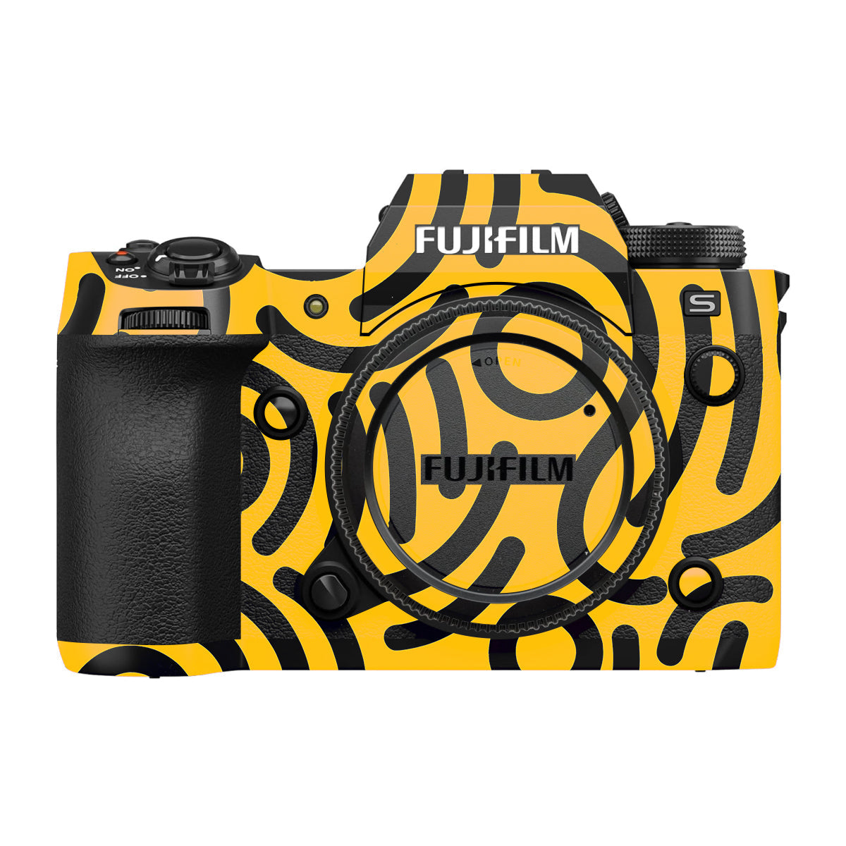 Minimal Yellow Wave Fujifilm X-H2S Camera Skin