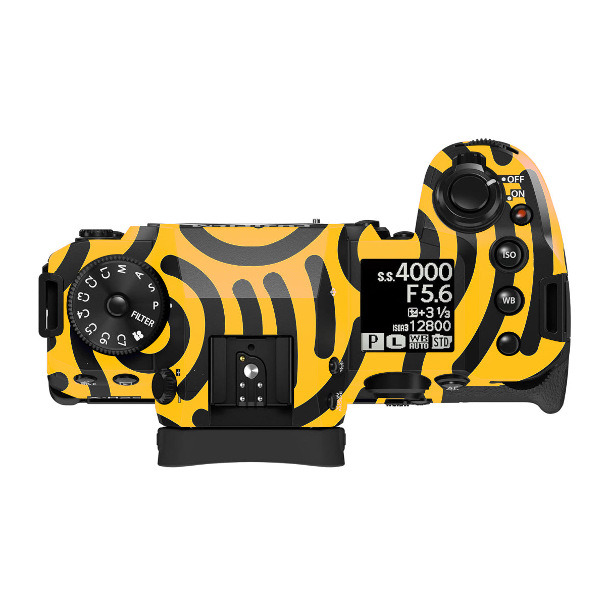 Minimal Yellow Wave Fujifilm X-H2S Camera Skin