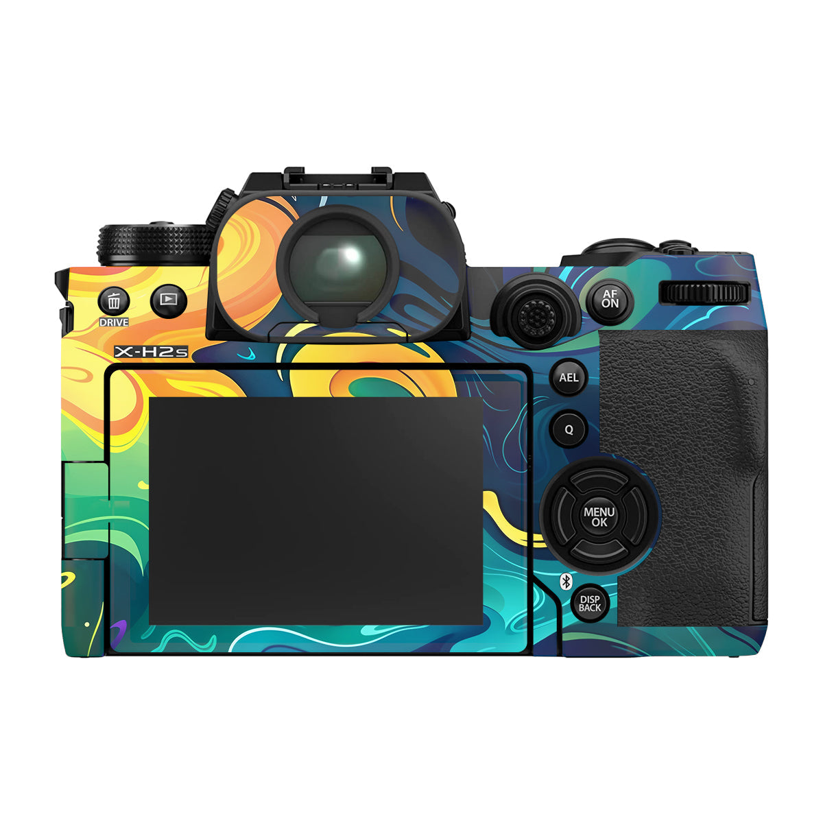 Rainbow Liquid Fusion Fujifilm X-H2S Camera Skin