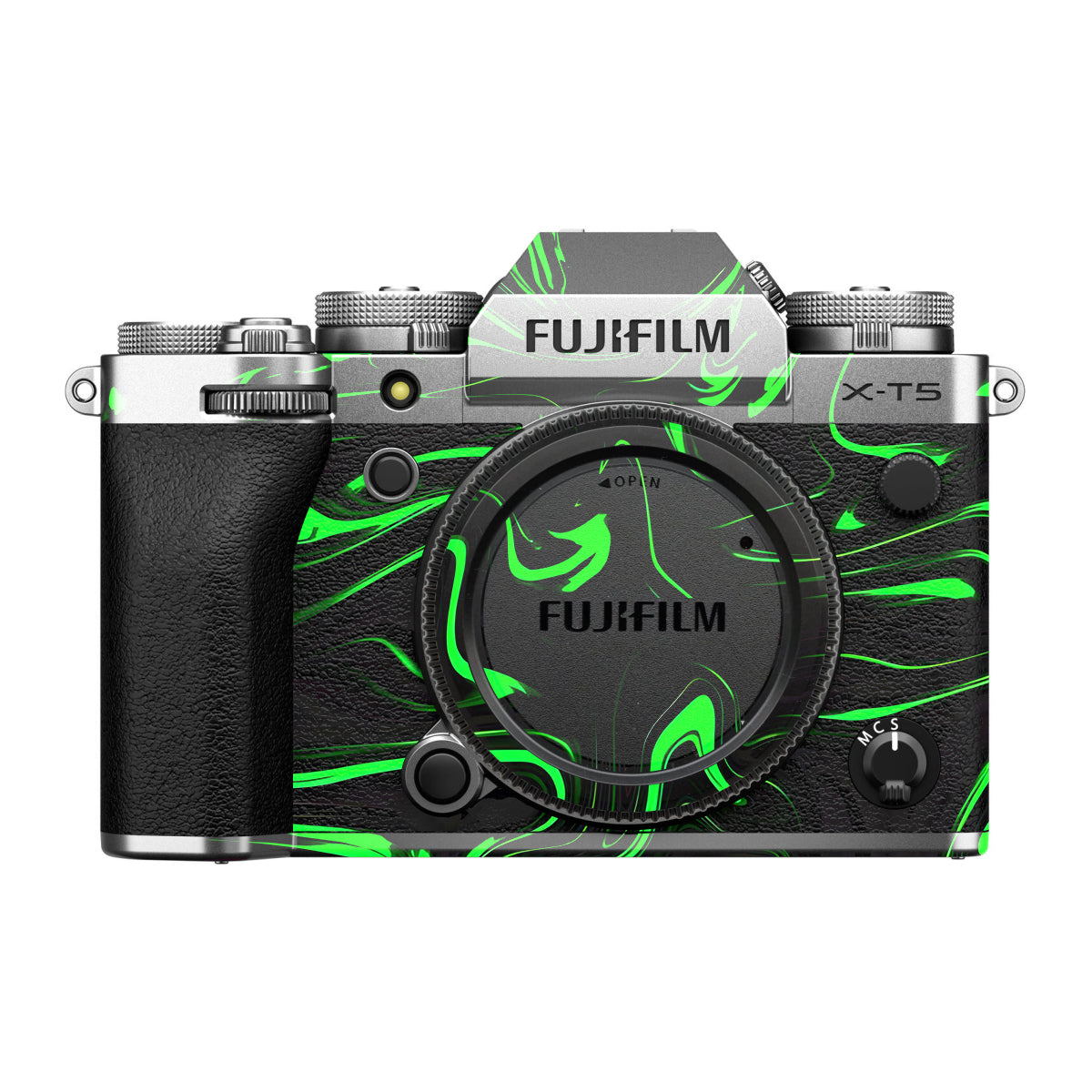Green Liquid Pattern FujiFilm X-T5 Camera Skin