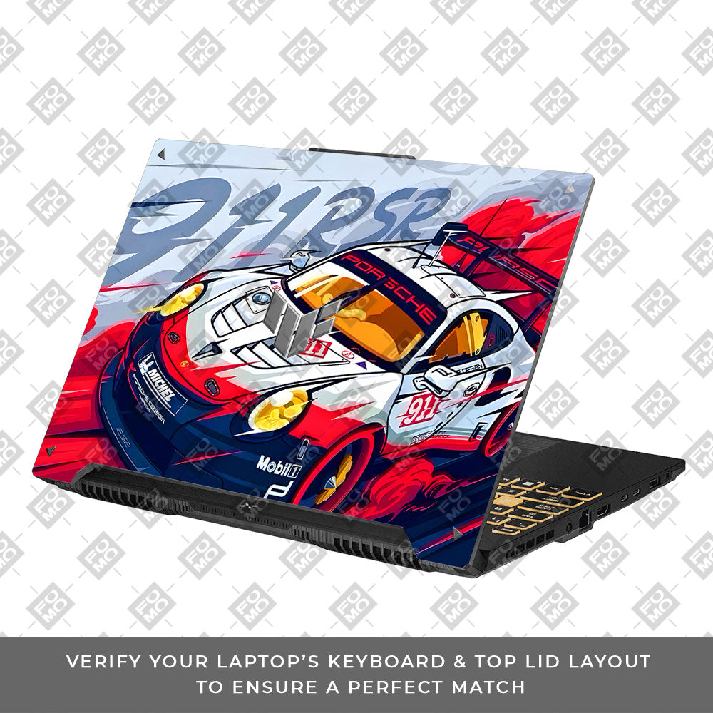 Porsche 911 RSR Asus TUF F16 and A16 Laptop Skin