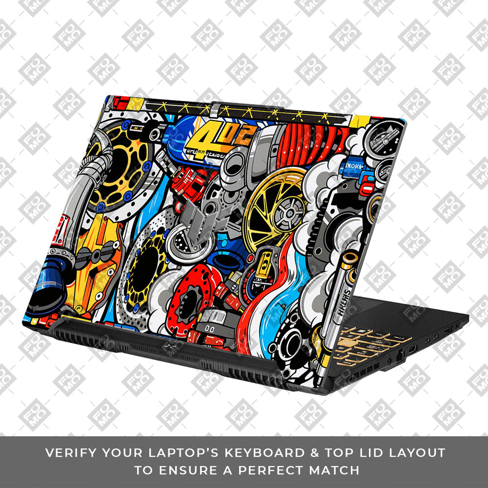 Mechanical Chaos Asus TUF F16 and A16 Laptop Skin