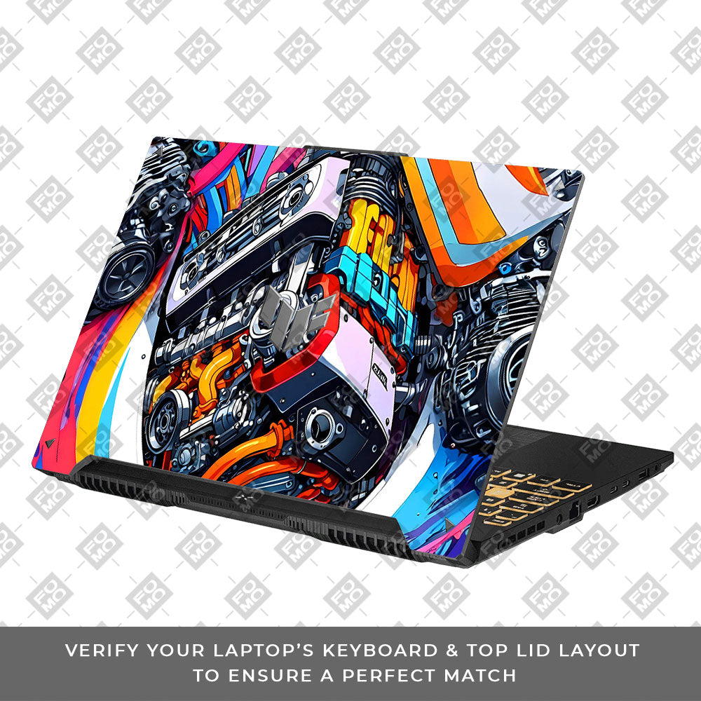 Power in Motion Asus TUF F16 and A16 Laptop Skin
