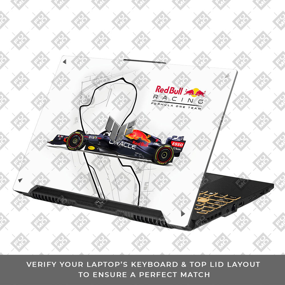 Red Bull Racing in Action Asus TUF F16 and A16 Laptop Skin