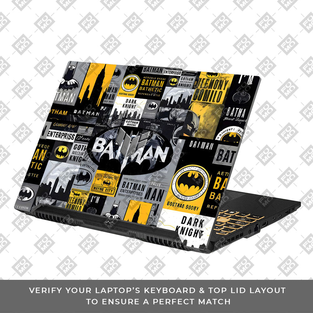 Batman Collage Asus TUF F16 and A16 Laptop Skin