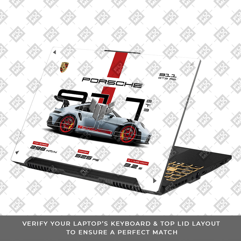Porsche 911 GT3 RS Asus TUF F16 and A16 Laptop Skin