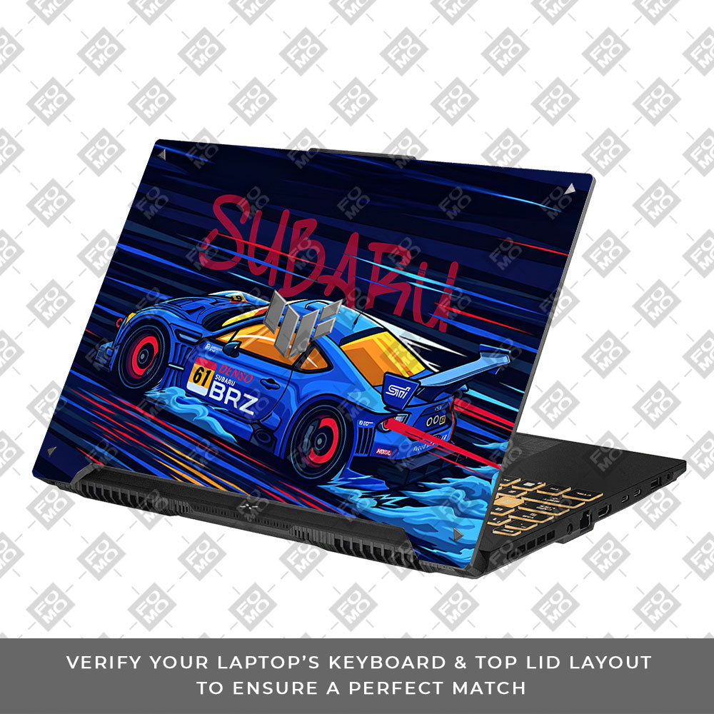 Subaru BRZ Asus TUF F16 and A16 Laptop Skin