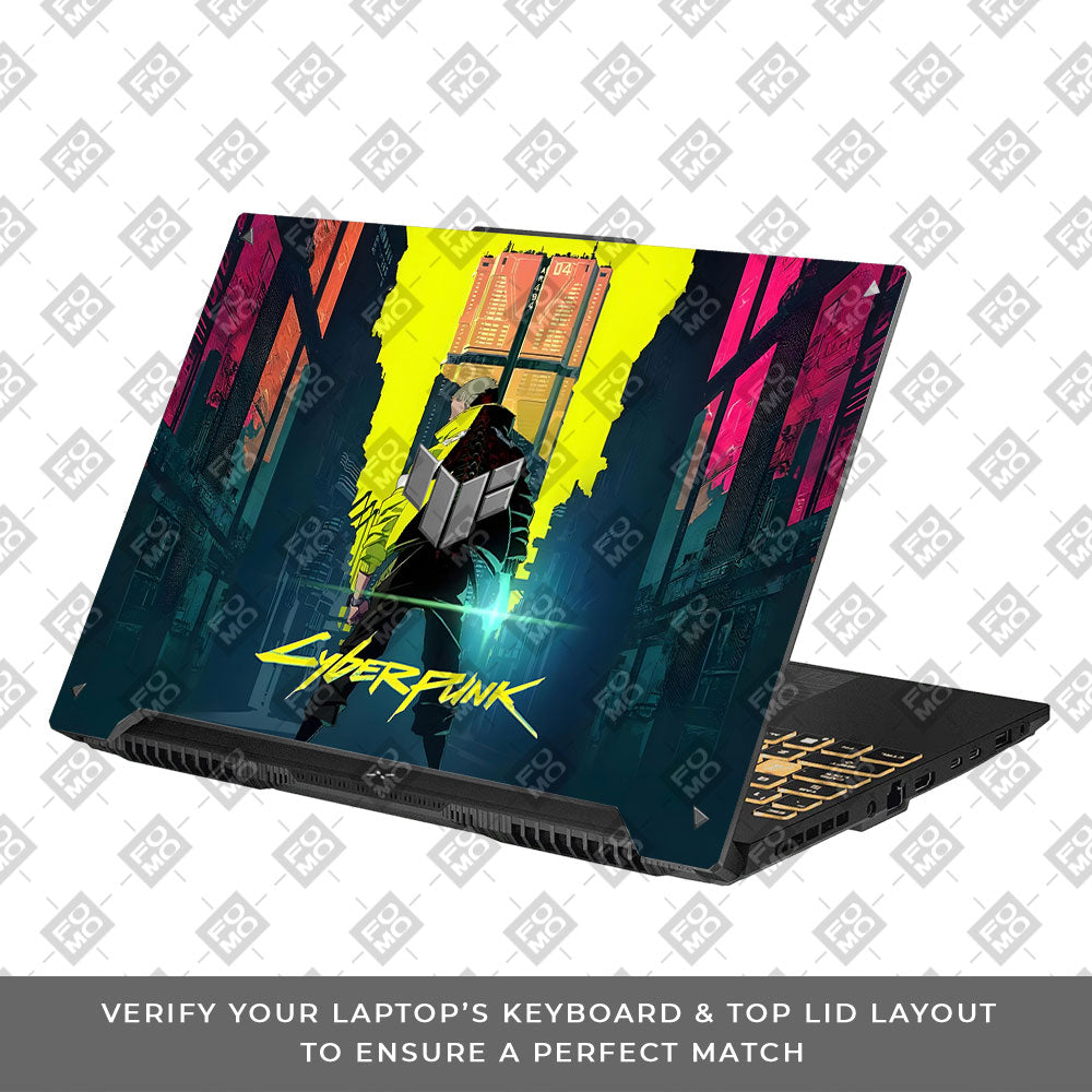 Cyberpunk Uprising Asus TUF F16 and A16 Laptop Skin