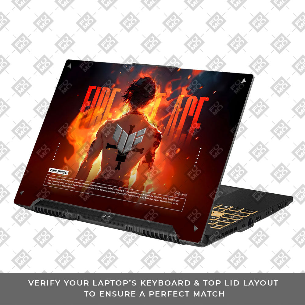 Fire Fist Ace Asus TUF F16 and A16 Laptop Skin
