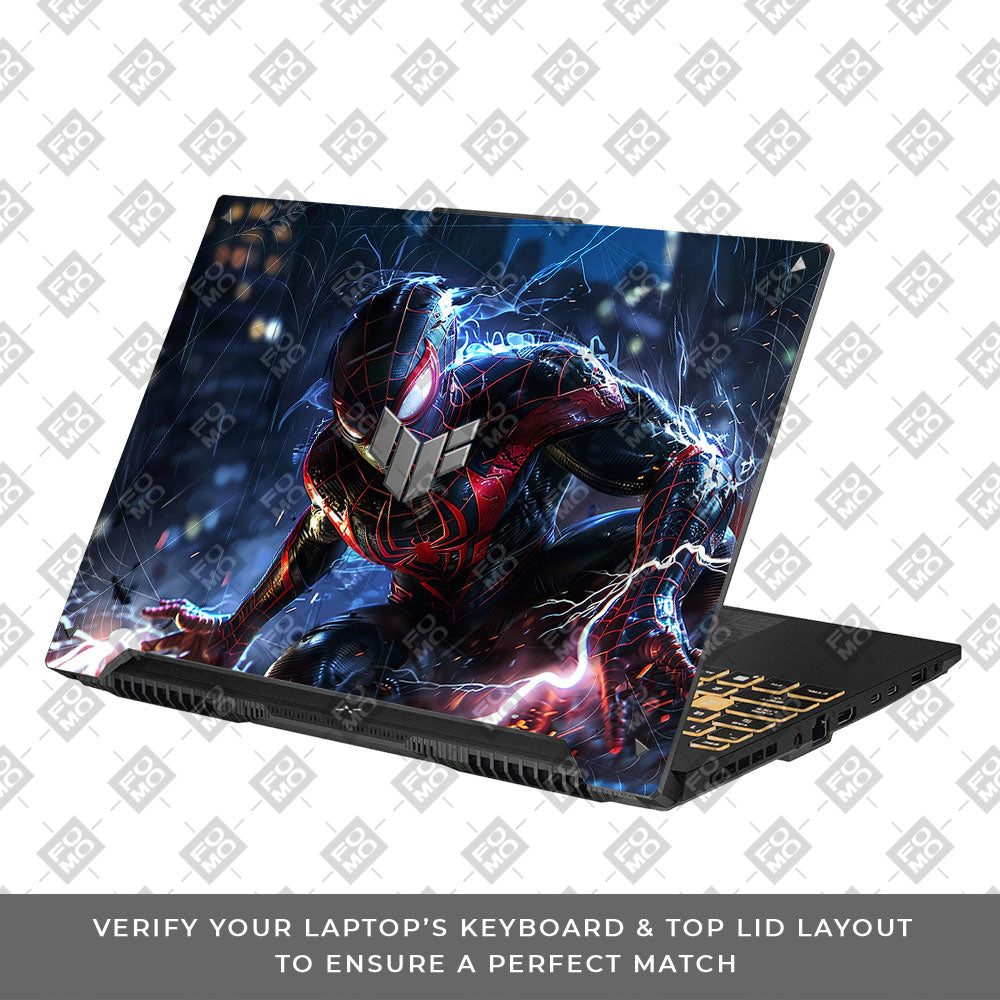Miles Morales Shockwave Asus TUF F16 and A16 Laptop Skin