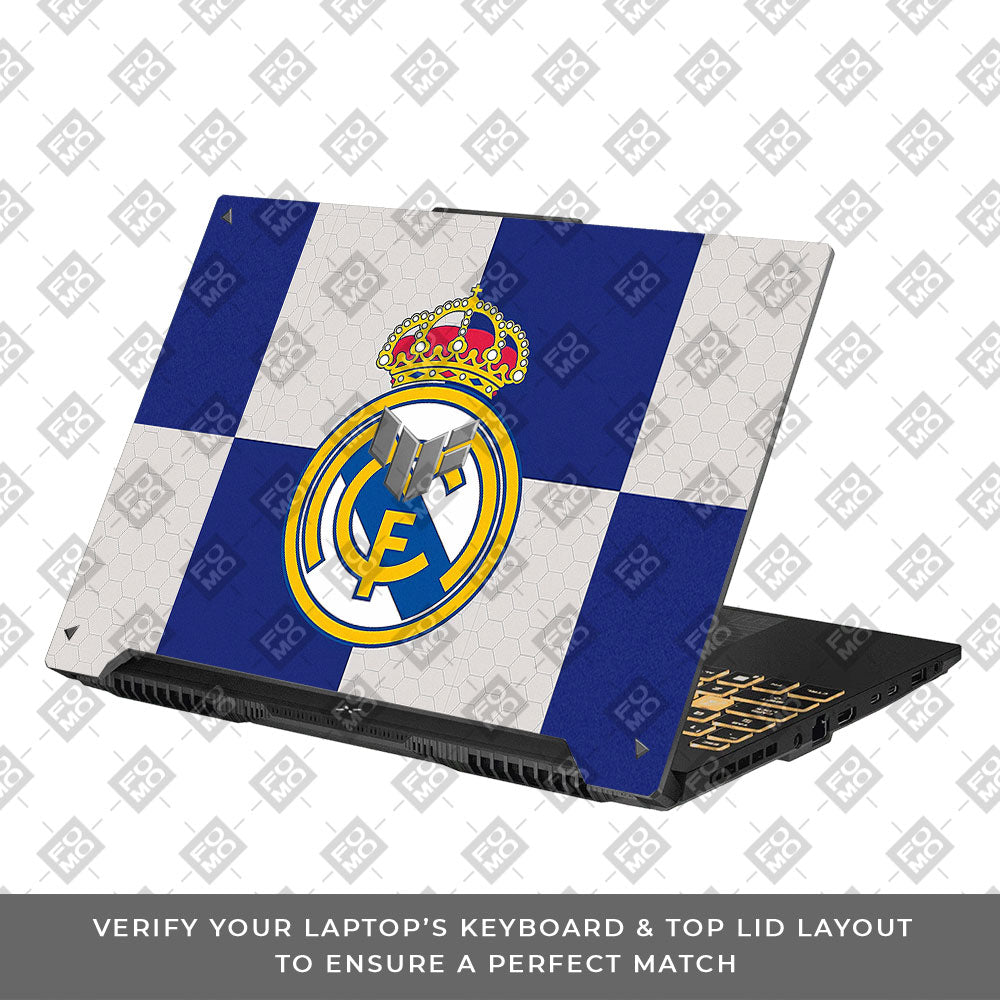 Royal Reign Real Madrid Glory Asus TUF F16 and A16 Laptop Skin