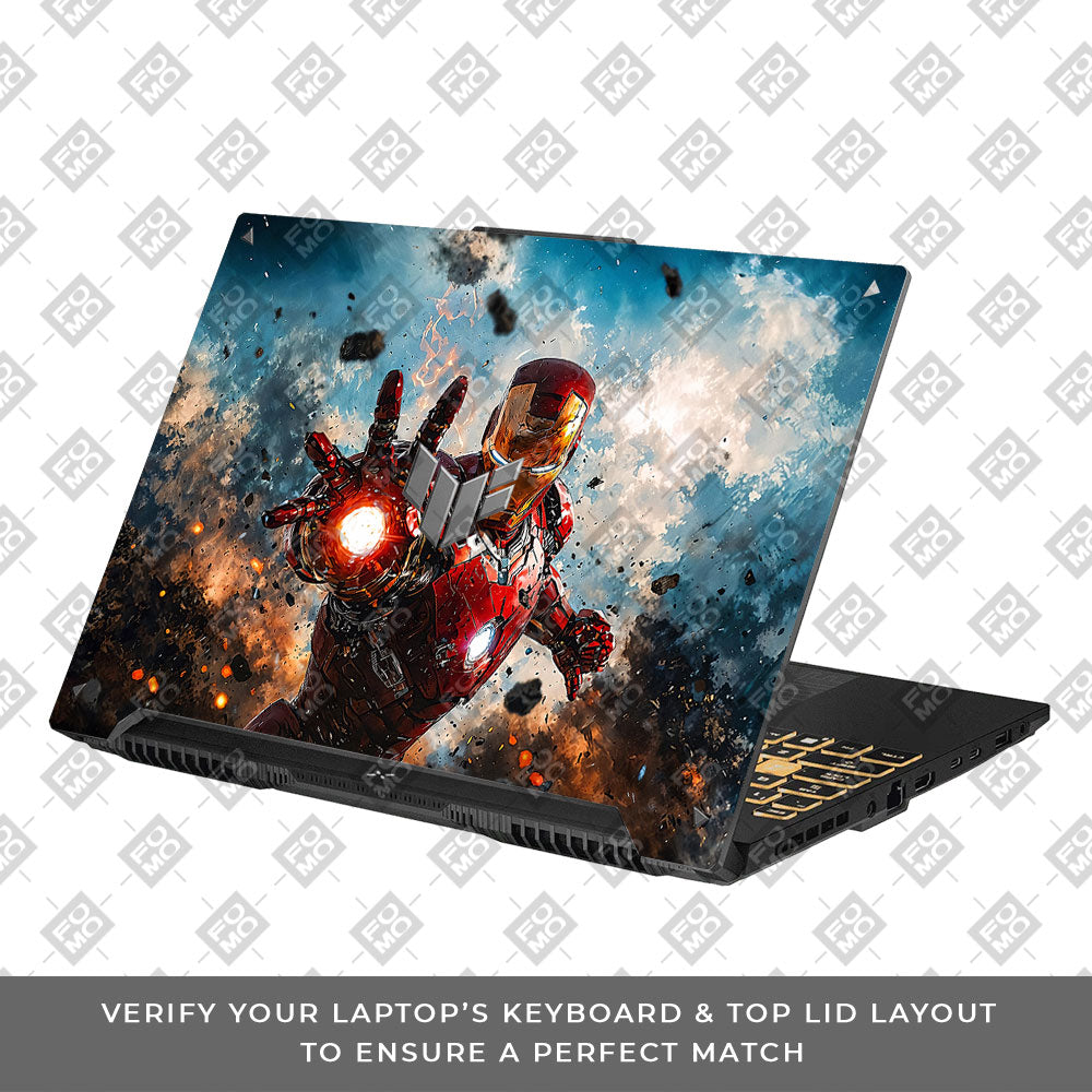 Iron Imapct The Arc Reactor Asus TUF F16 and A16 Laptop Skin