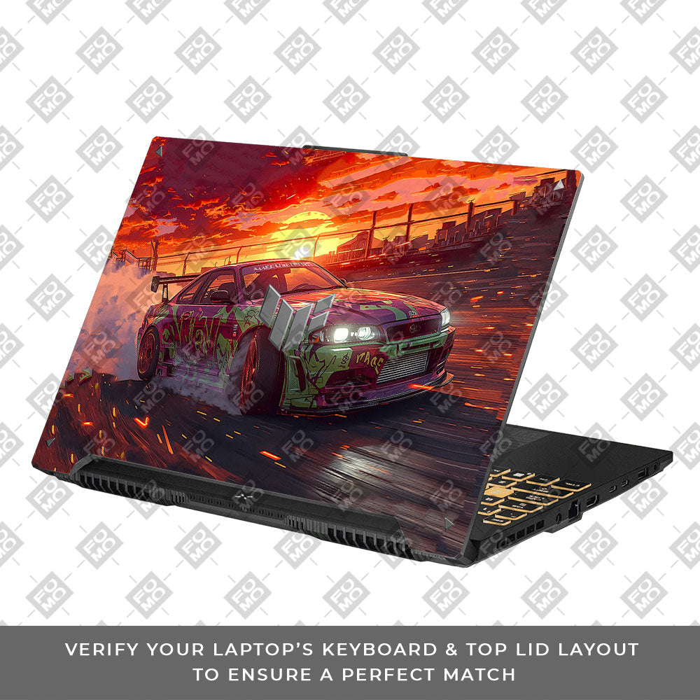 Tokyo Drift Vibes Asus TUF F16 and A16 Laptop Skin