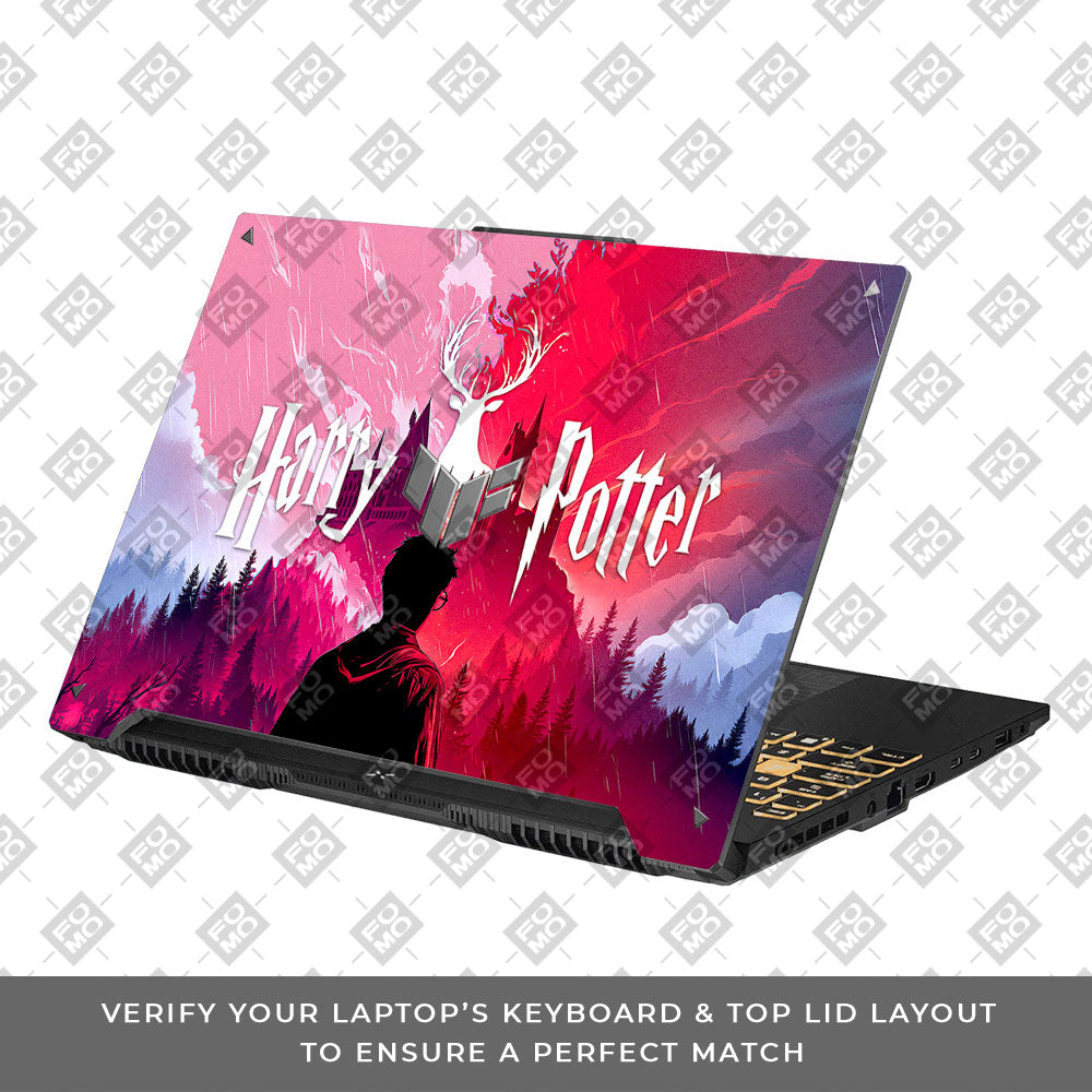 Harry Potter Magical Hogwarts Asus TUF F16 and A16 Laptop Skin