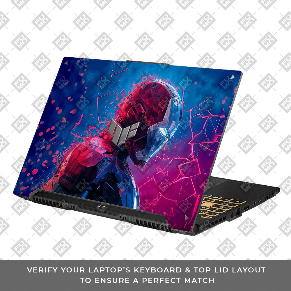 Iron Man Neon Tech Asus TUF F16 and A16 Laptop Skin