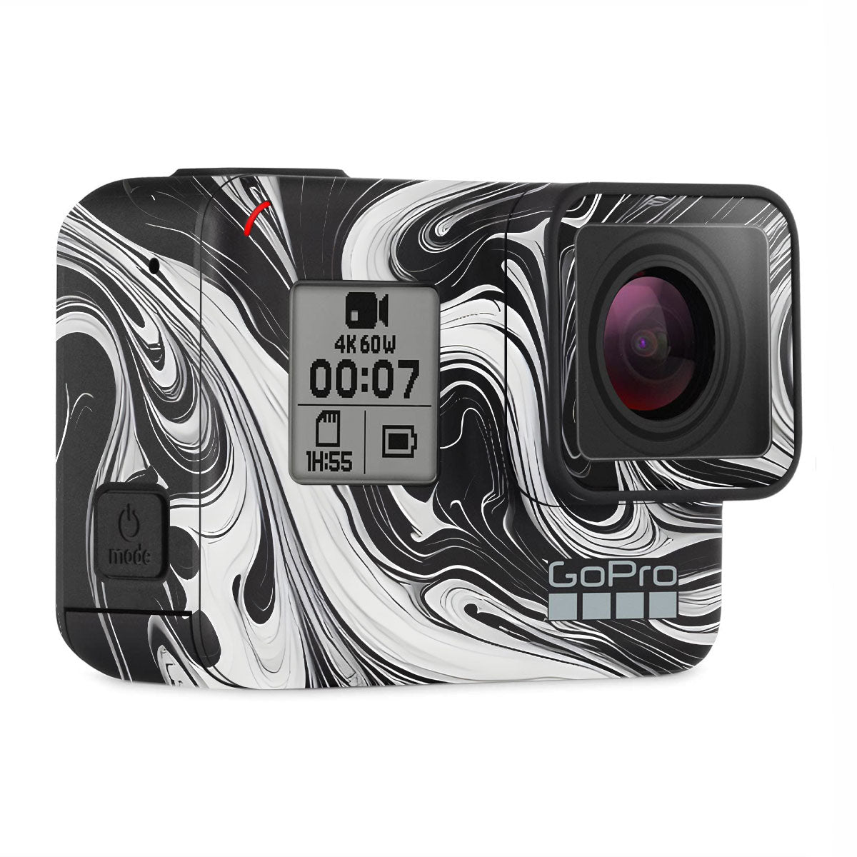 Black and White Marble GoPro Hero 7 Camera Skins