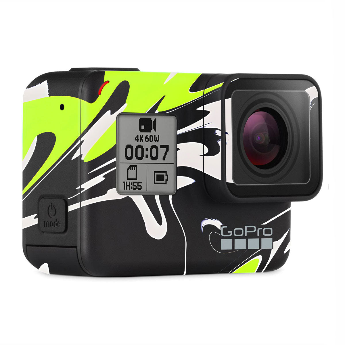 Neon Green and Black Pattern GoPro Hero 7 Camera Skins