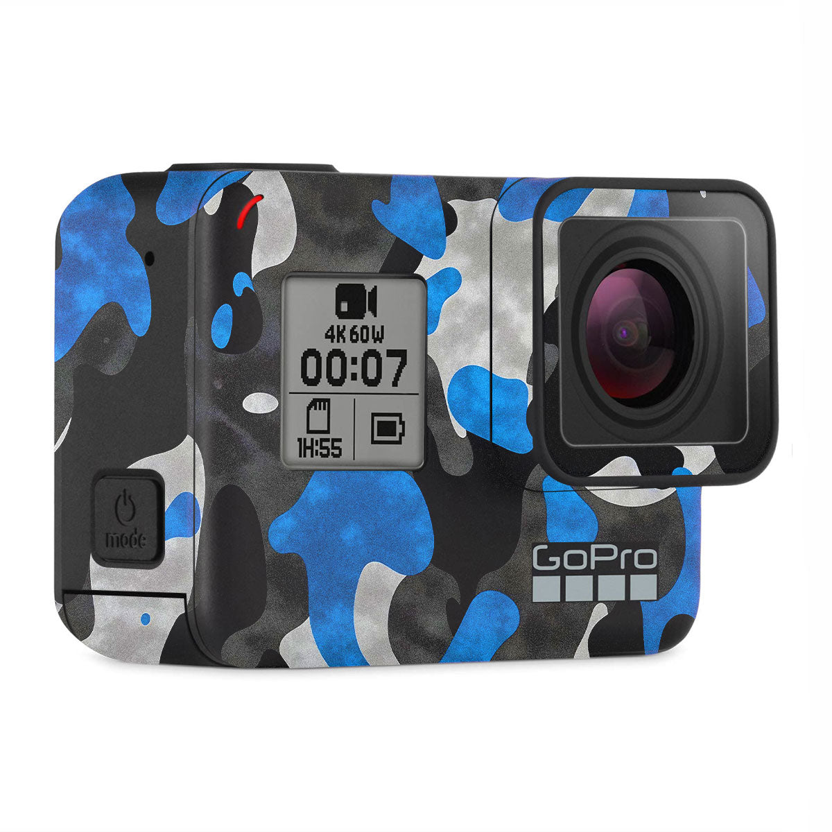 Blue Grey Camo GoPro Hero 7 Camera Skins