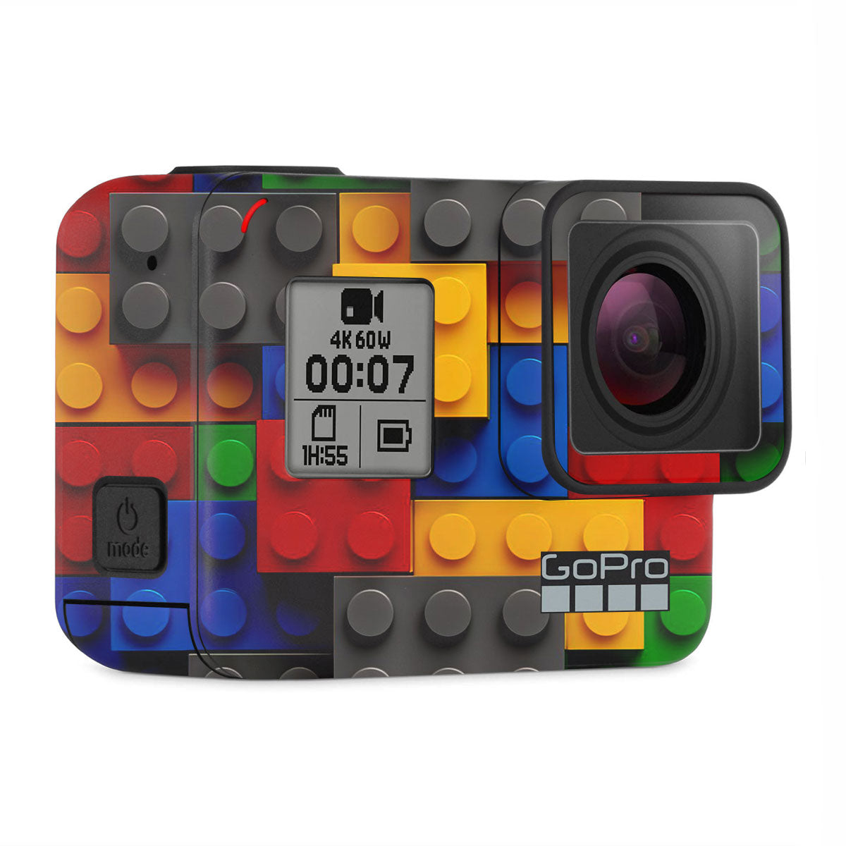 Colorful LEGO Brick Wall Pattern GoPro Hero 7 Camera Skins