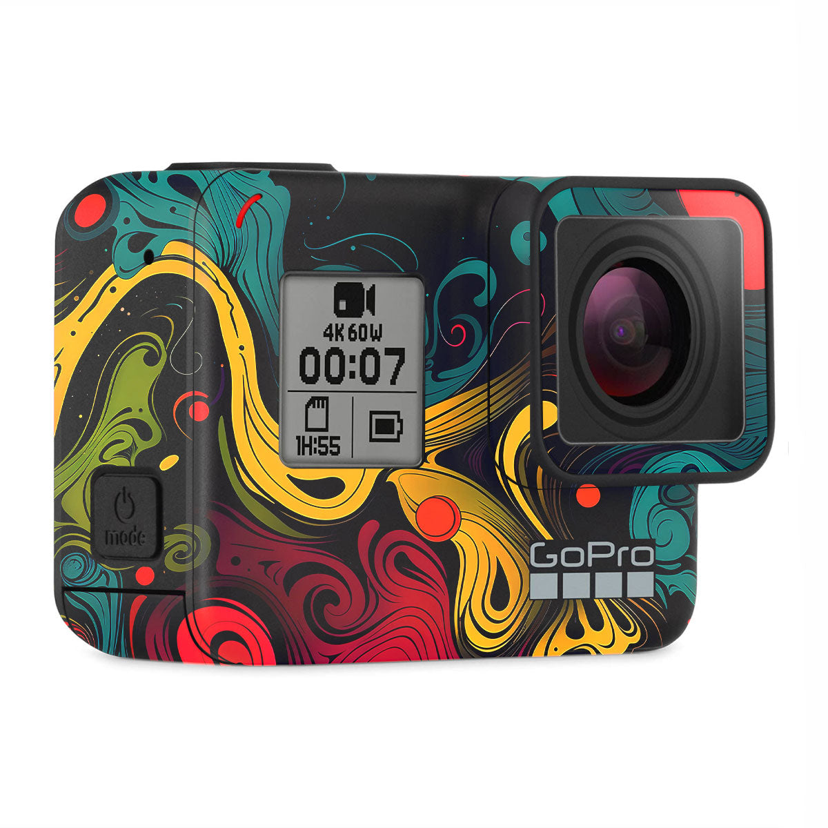 Psychedelic Color Swirl GoPro Hero 7 Camera Skins