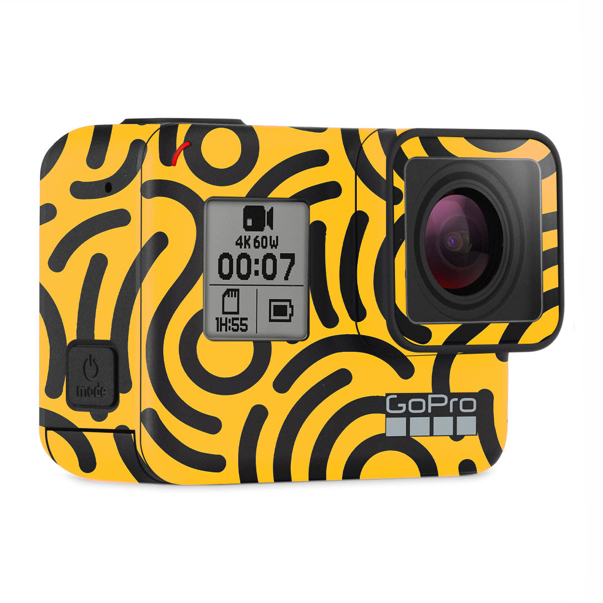 Minimal Yellow Wave GoPro Hero 7 Camera Skins