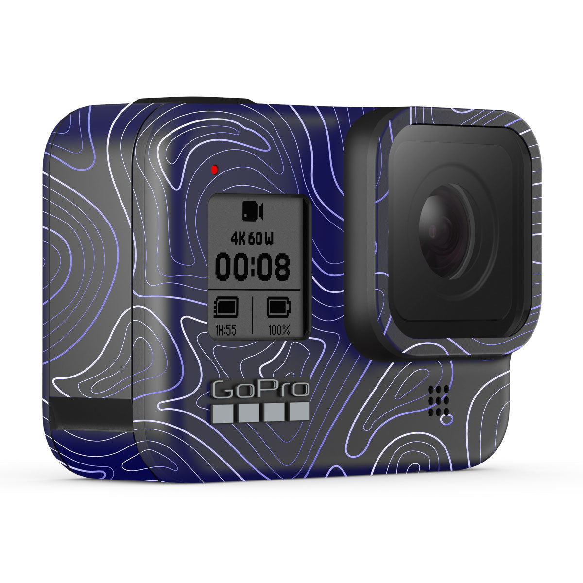 Deep Blue Contour GoPro Hero 8 Camera Skins