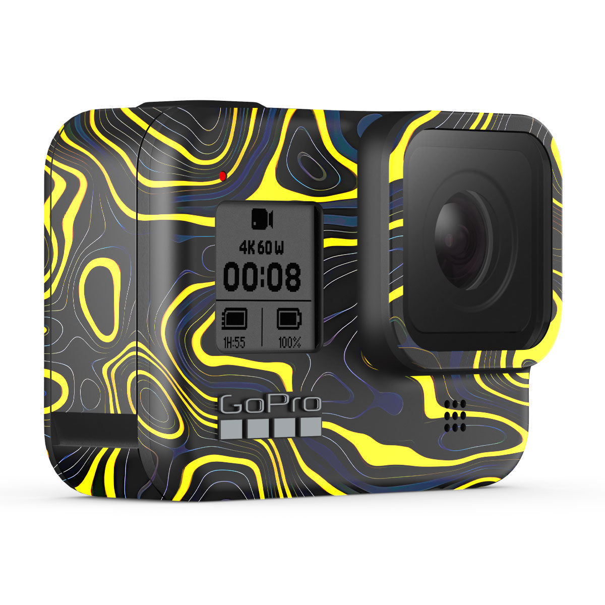 Neon Lava Contours GoPro Hero 8 Camera Skins