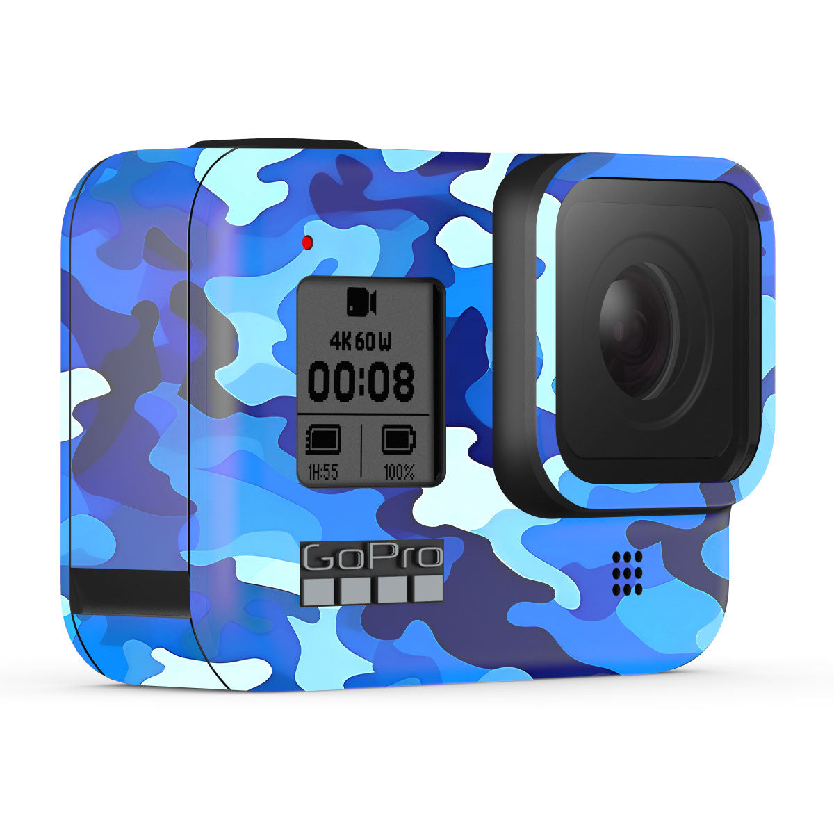 Arctic Blue Camo Pattern GoPro Hero 8 Camera Skins