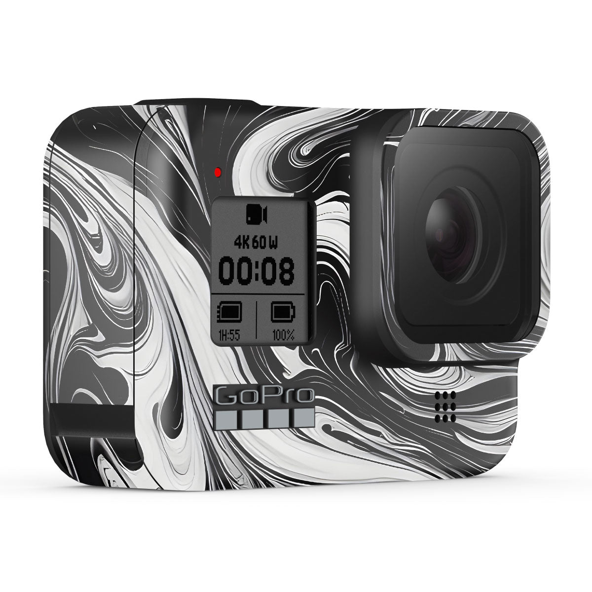 Black and White Marble GoPro Hero 8 Camera Skins