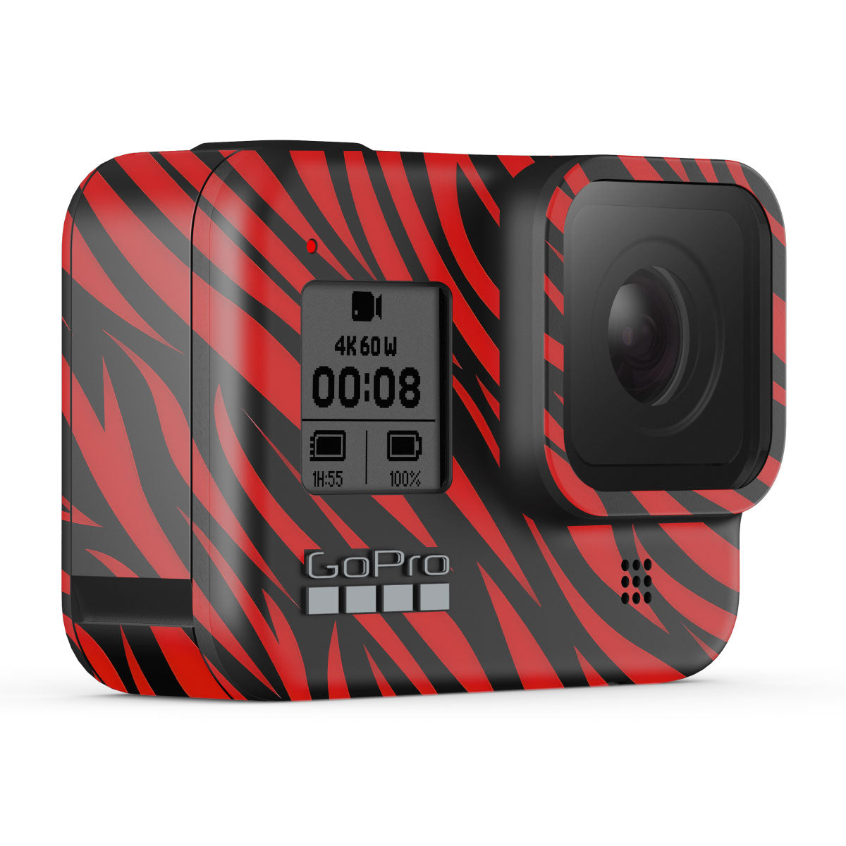 Red and Black Stripes GoPro Hero 8 Camera Skins