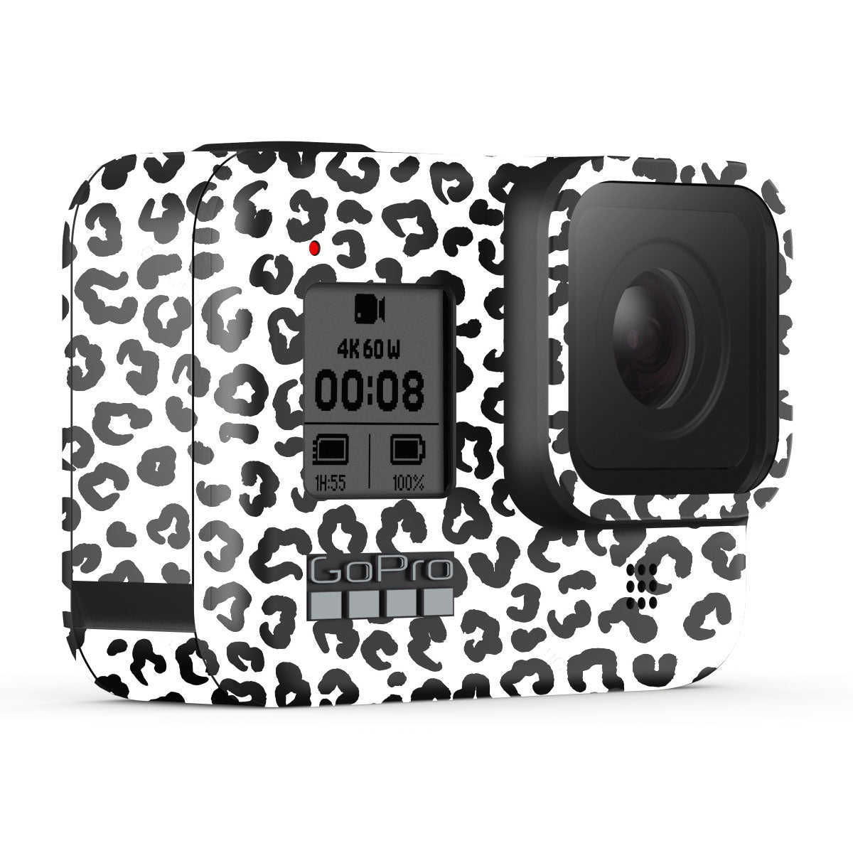 White Leopard GoPro Hero 8 Camera Skins