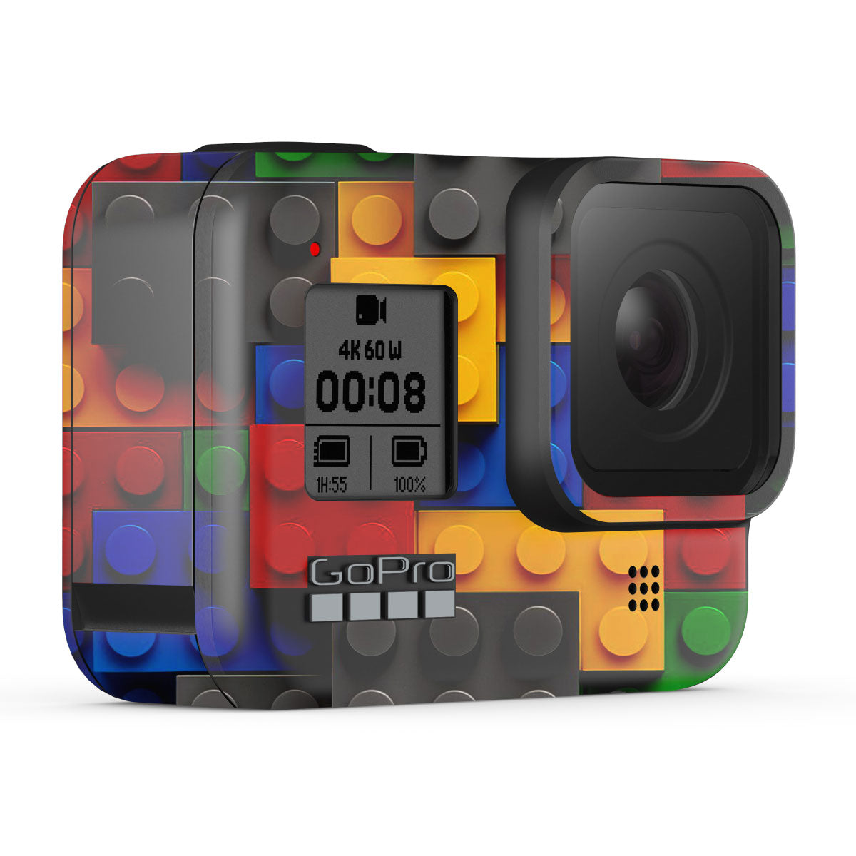 Colorful LEGO Brick Wall Pattern GoPro Hero 8 Camera Skins